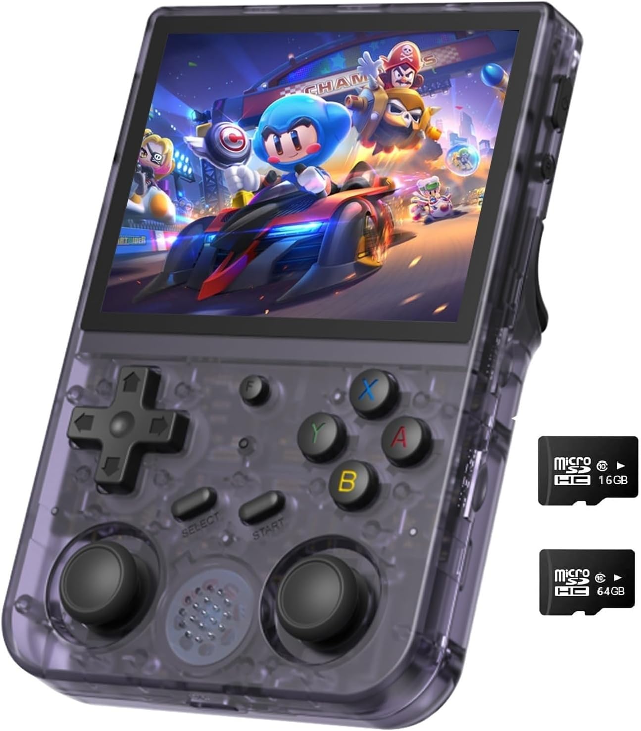 RG353V Retro Handheld Game Console , Dual OS Android 11 and Linux System Support 5G WiFi 4.2 Bluetooth Moonlight Streaming TV Output Built-in 64G SD Card 4452 Games (RG353V-Purple)